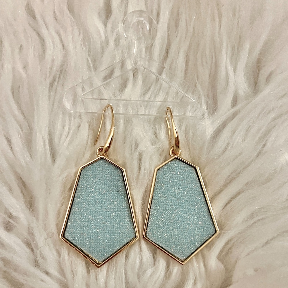Soft Aqua Fishhook Earrings